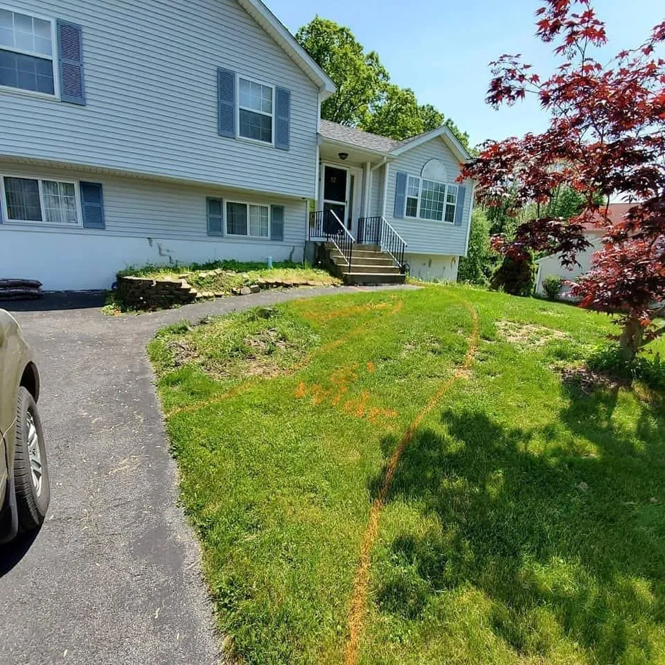 LED landscape lighting installation in the Hudson Valley