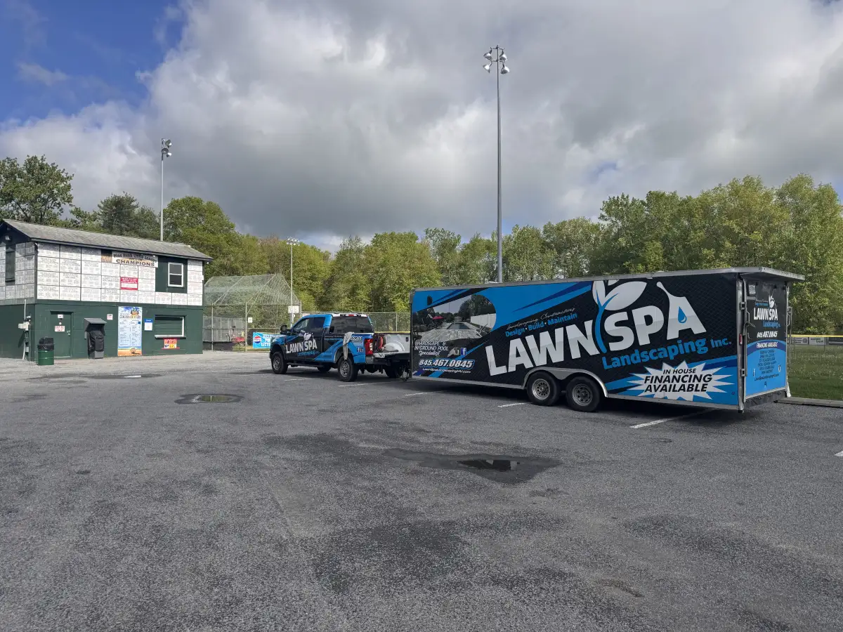 Lawn Spa Landscaping crew and equipment in Newburgh, NY