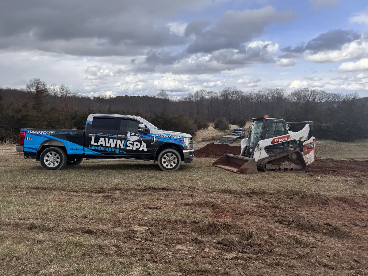 Lawn Spa crew on a job site in Orange County